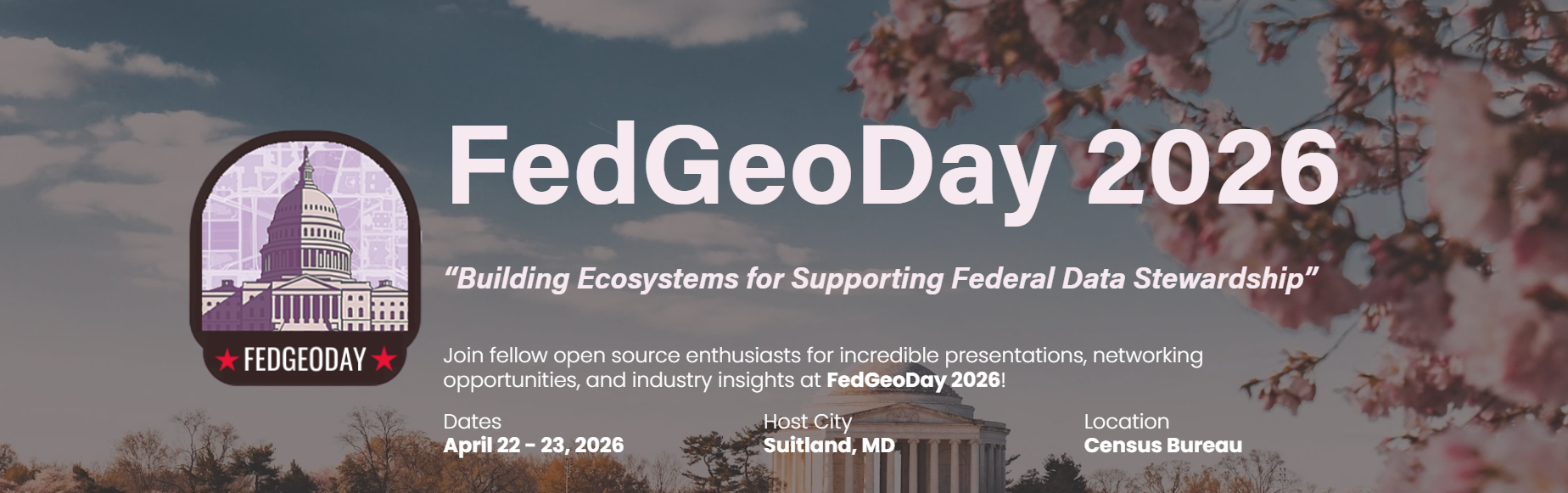 FedGeoDay 2026: Building the Ecosystem for Federal Data Stewardship
