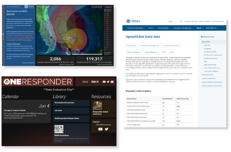 FEMA dashboards developed by NLT