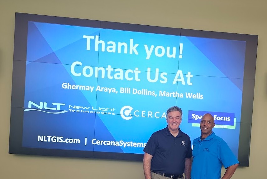 NLT and Cercana Systems leadership at TUgis 2025